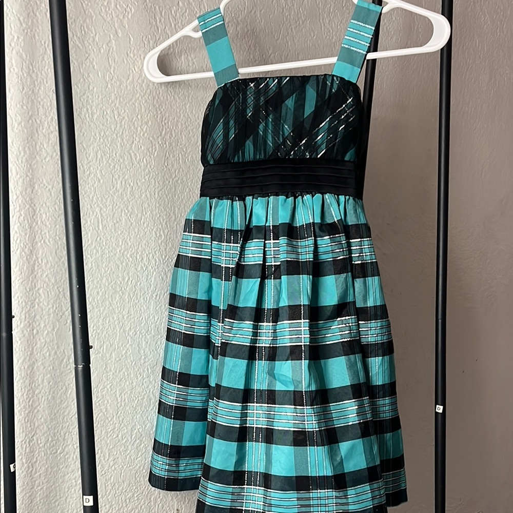 Iris & Ivy Blue and Black Sleeveless Sundress